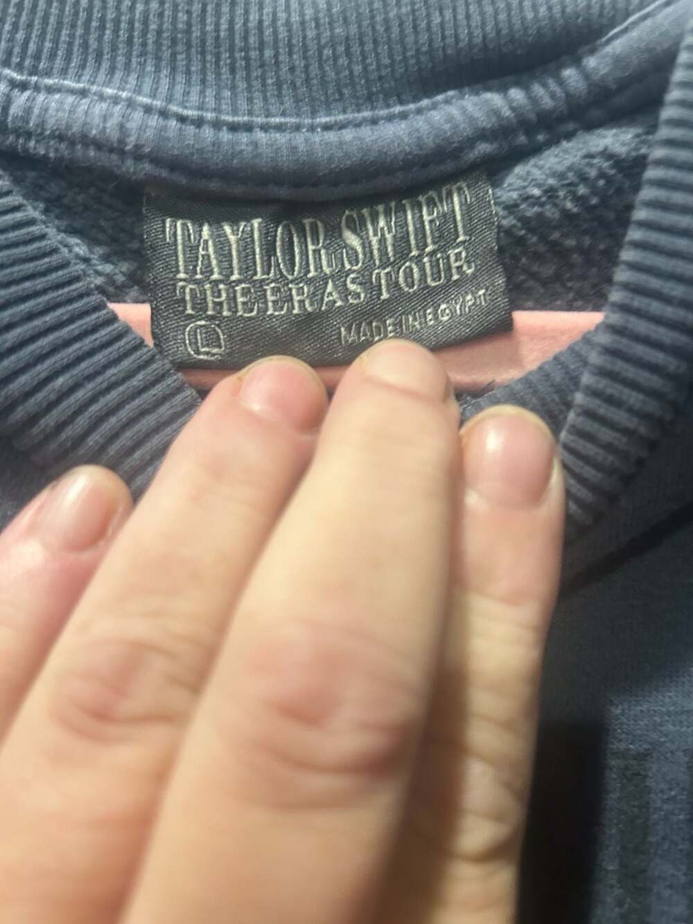 Taylor Swift The Eras Tour Official Blue Crewneck Sweatshirt - Picture 4 of 7